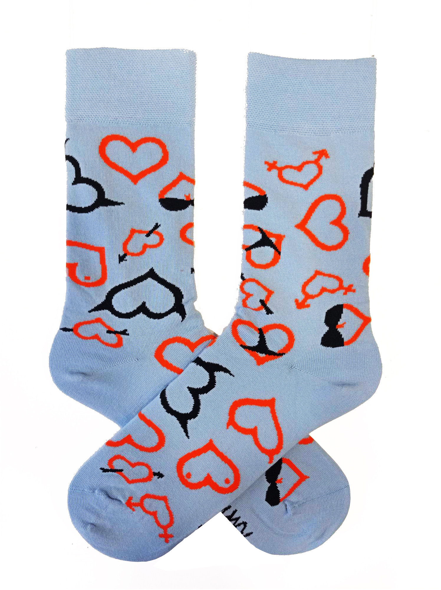 MEN HORNY HEARTS SOCKS
