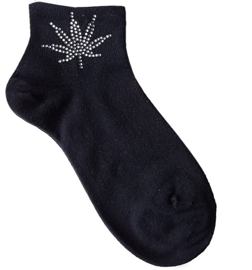 COTTON SILVER WEED WOMEN'S SOCKS
