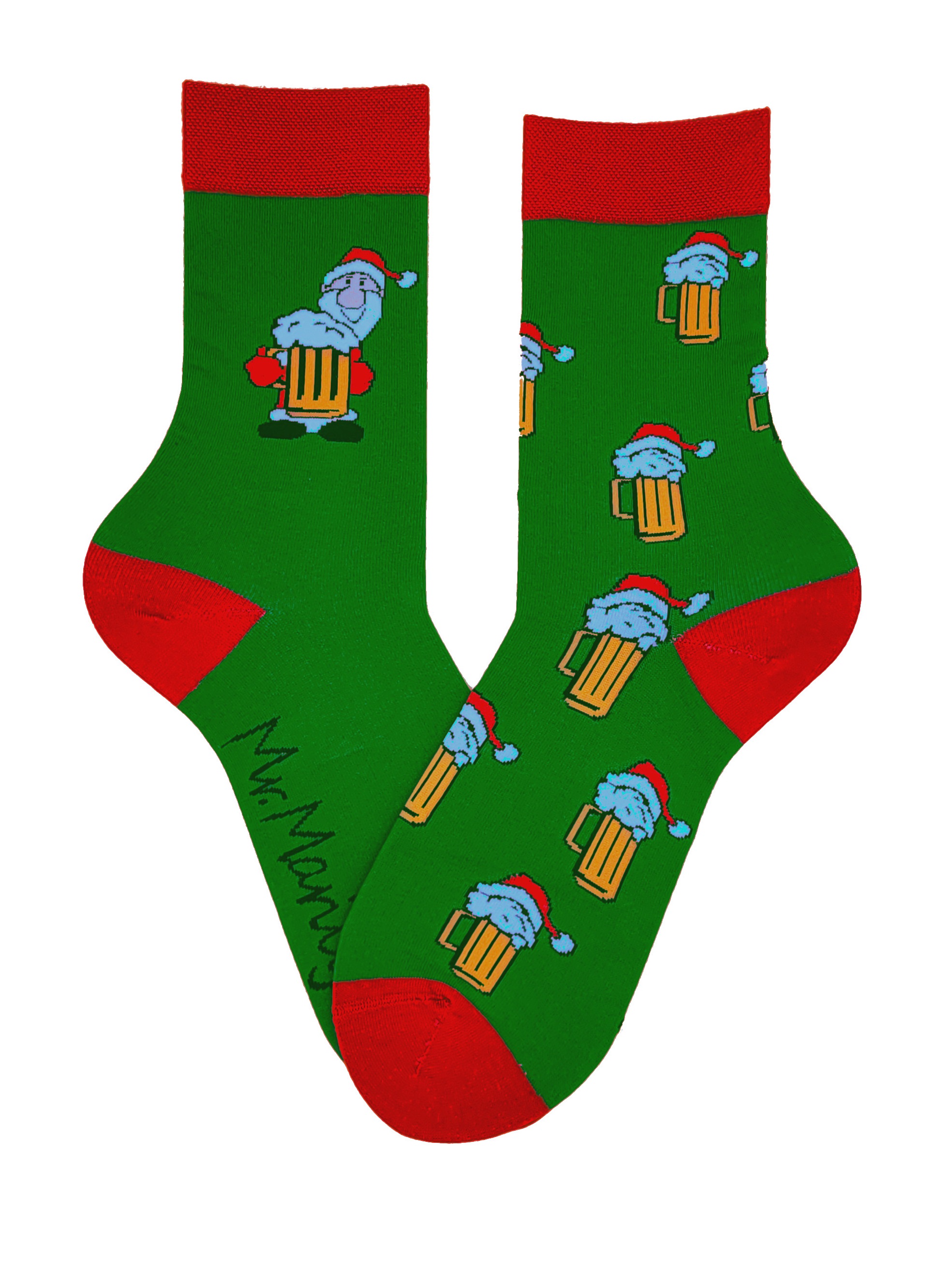 MEN SANTA BEER SOCKS 2