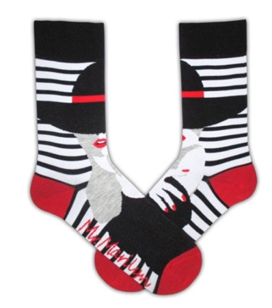 SOCKS MEN LADY IN HAT