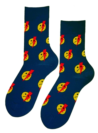 MEN THUNDER FACE SOCKS