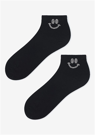 WOMEN'S COTTON SMILE FACE SOCKS