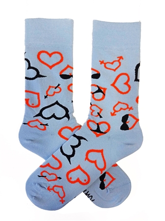 MEN HORNY HEARTS SOCKS