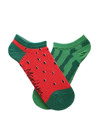 WOMEN'S FOOTIES WATERMELON SOCKS