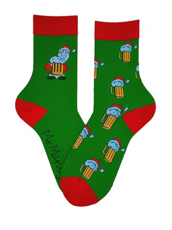 MEN SANTA BEER SOCKS 2